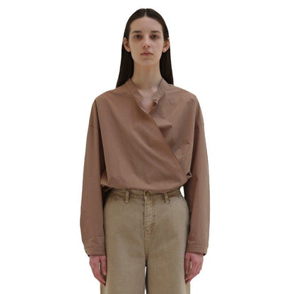 Damen Asymmetrische Bluse Minimalistisch Eveloria