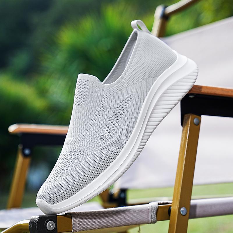 Herren Leichte Slip-On Sneaker Atmungsaktives Strickdesign Eveloria