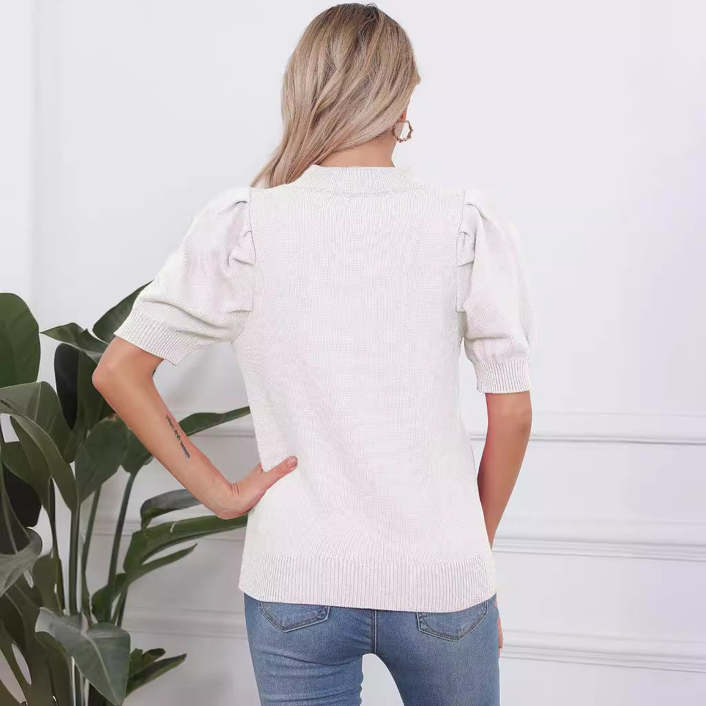Damen Strickpullover Herzdesign Eveloria