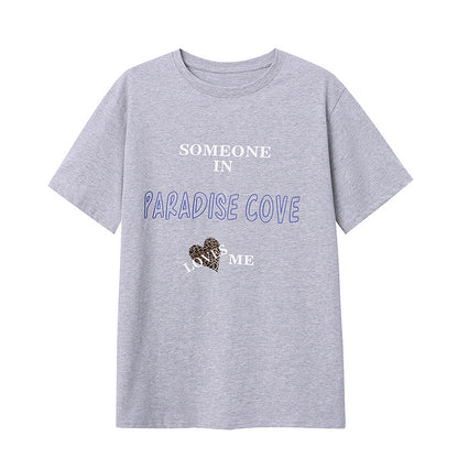 Damen T-Shirt mit Schriftzug Bequem Größe Verfügbar Eveloria ist