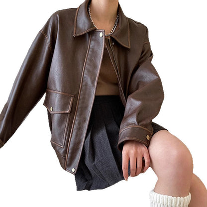 Damen Kunstlederjacke Eveloria