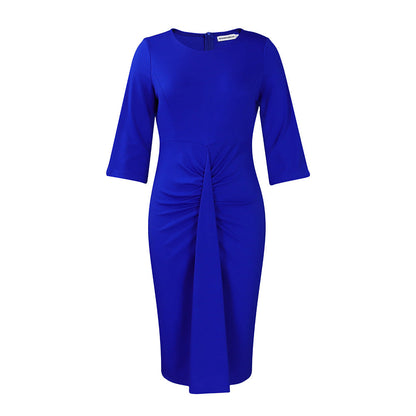 Damen Kleid mit Raffungen Figurbetont Eveloria