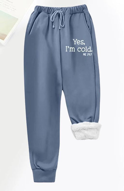 Damen Jogginghose Flauschfutter Eveloria