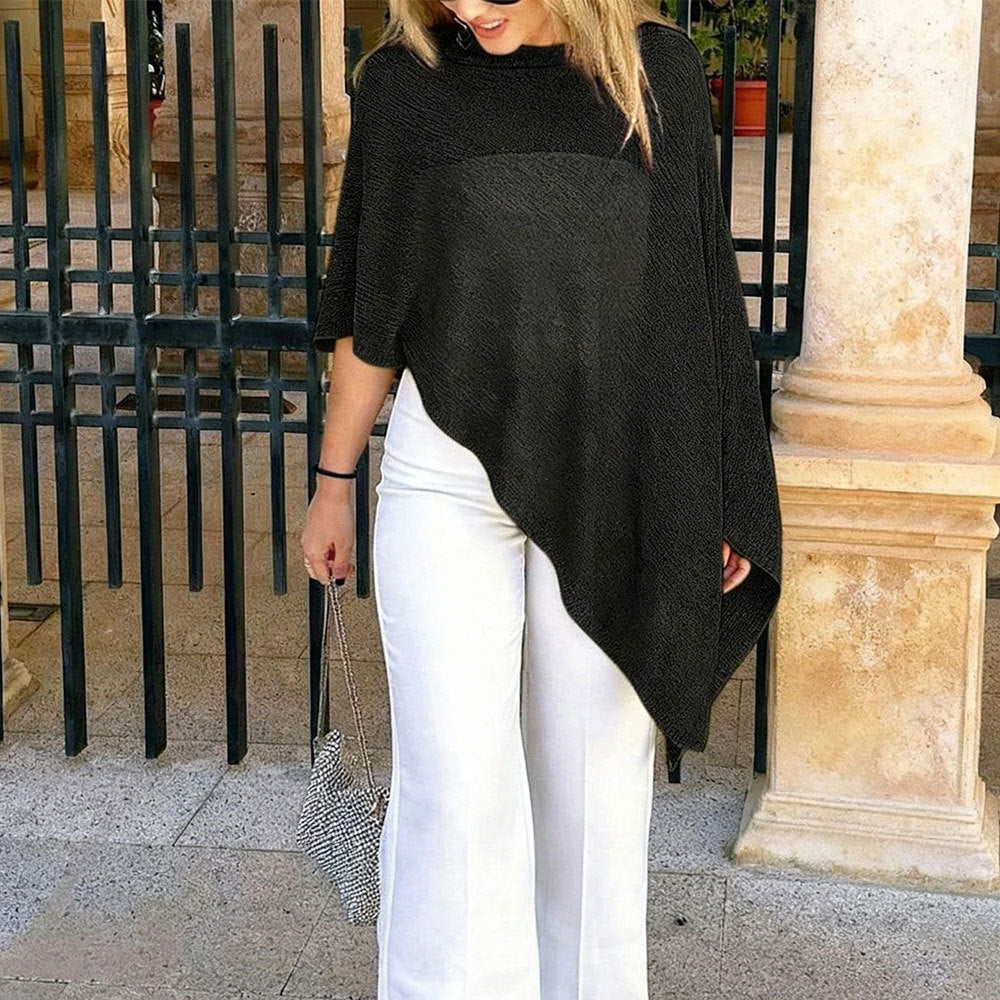 Damen Poncho-Bluse Elegantes Design - Eveloria