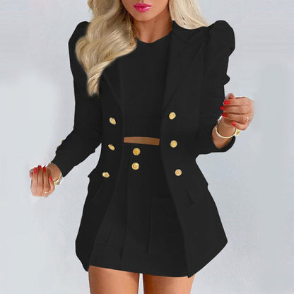 Damen Blazer Elegant Geknöpfelt