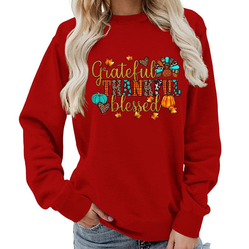 Damen Sweatshirt Herbstlich Dankeschön Motiv Eveloria - Eveloria