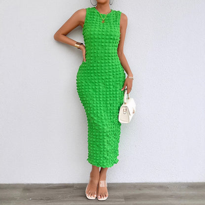 Damen Midi-Kleid Strukturiert Figurschmeichelnd Eveloria