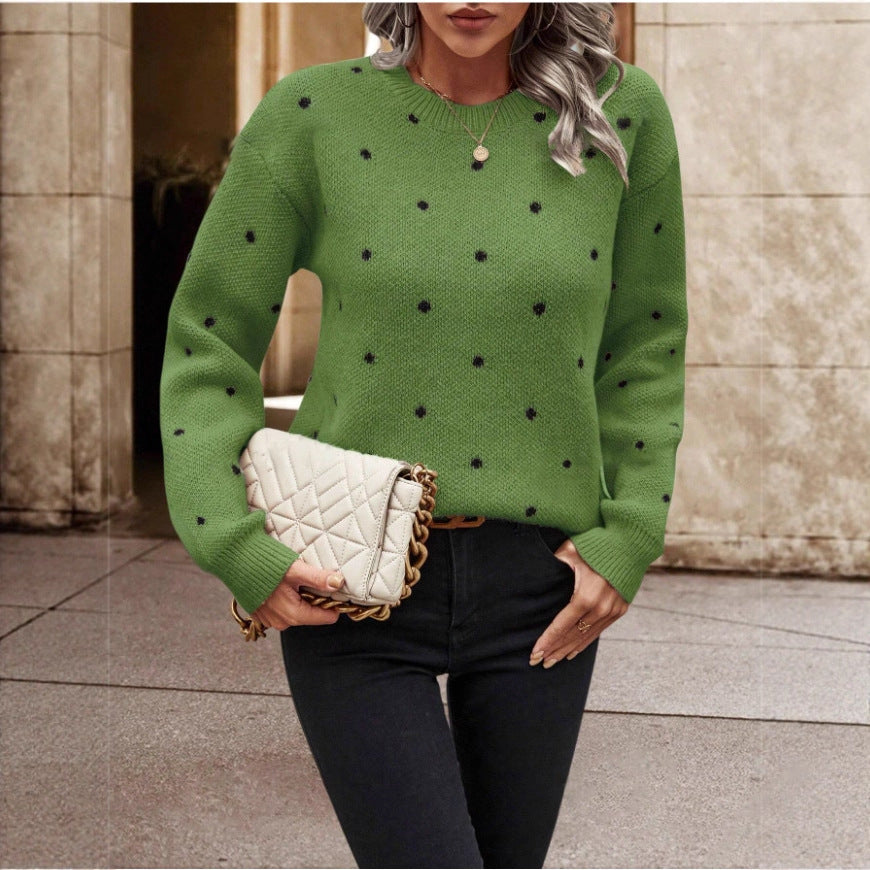 Damen Pullover Verspielt Muster Komfortschnitt Eveloria - Eveloria