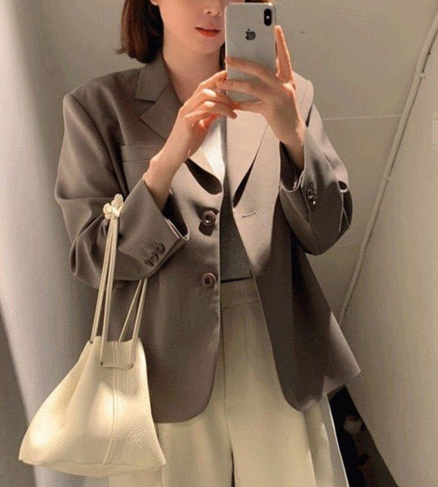 Damen Blazer Elegant Schnitt Eveloria