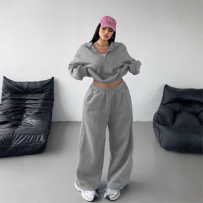 Damen Sportliches Hoodie und Sweathosen Set Eveloria - Eveloria