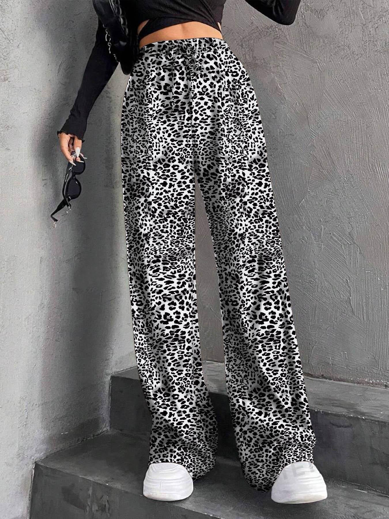 Damen Plissee-Hose Weit mit elastischem Bund und Taschen