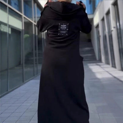 Damen Kapuzenkleid mit Taschen Urban Style Eveloria