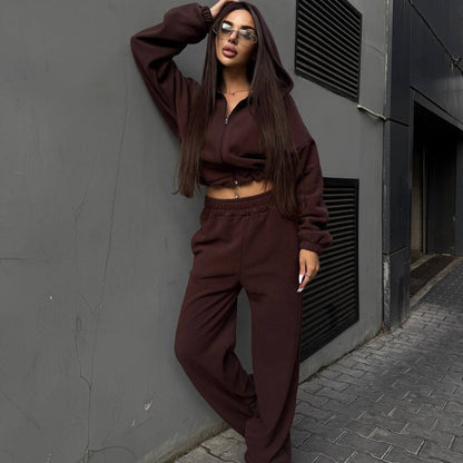 Damen Oversized Jumpsuit mit Kapuze Eveloria