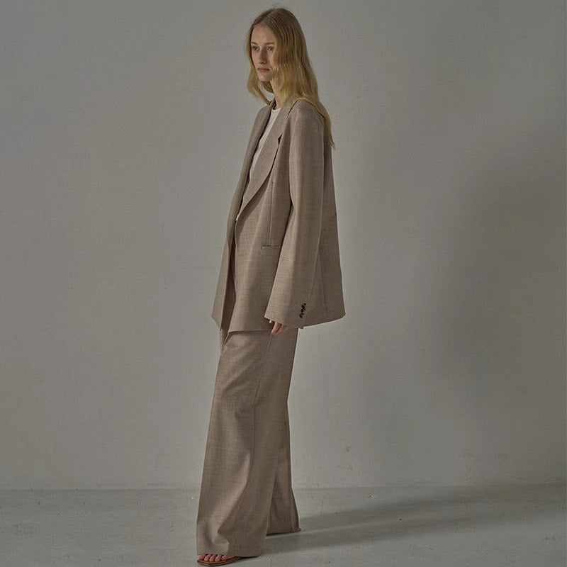 Damen Oversized Blazer Edler Schnitt Eveloria