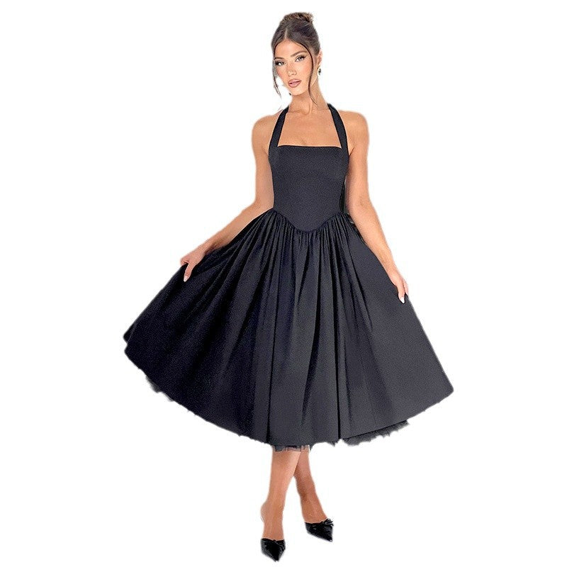 Damen Abschlussballkleid Schulterfrei Volumöser Rock Eveloria