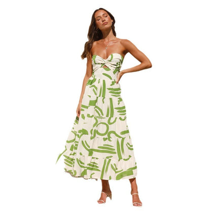 Damen Maxikleid Modern Drapierungen Lässiger Schnitt Eveloria