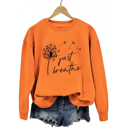 Damen Sweatshirt Pusteblumen-Motiv Eveloria