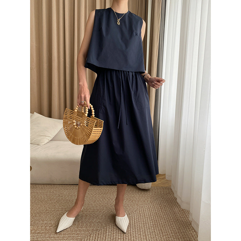 Eveloria Damen Maxikleid Schaufelausschnitt Elastisch