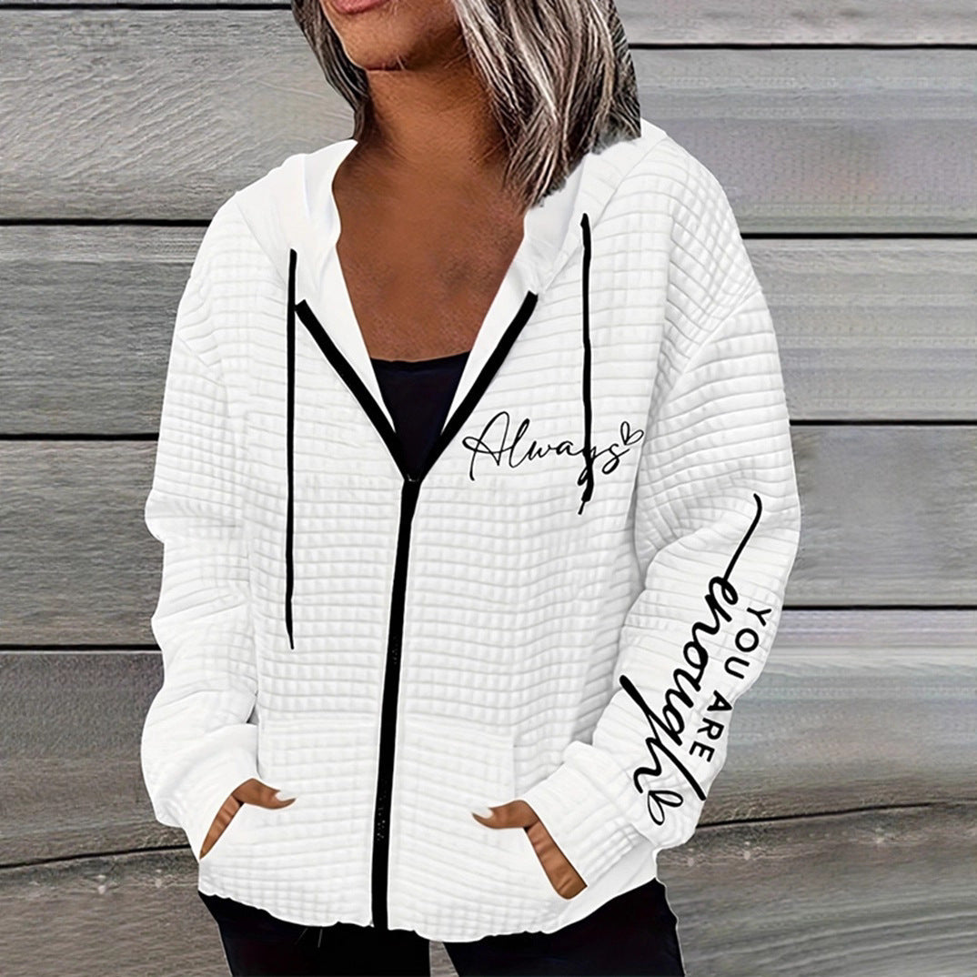 Damen Kapuzenjacke Lässig mit Motivdruck Eveloria