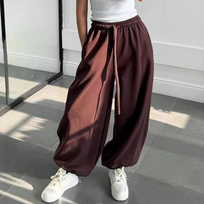 Damen Wohlfühlhose Weiter Schnitt Elastischer Bund