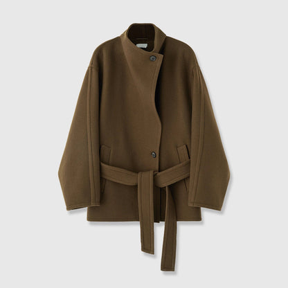 Damen Oversized-Mantel mit Bindegürtel Eveloria
