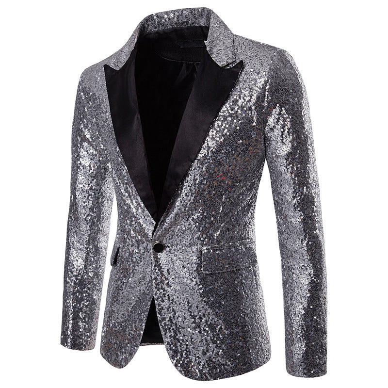 Herren Blazer mit Pailletten Formal Eveloria