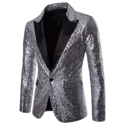 Herren Blazer mit Pailletten Formal Eveloria