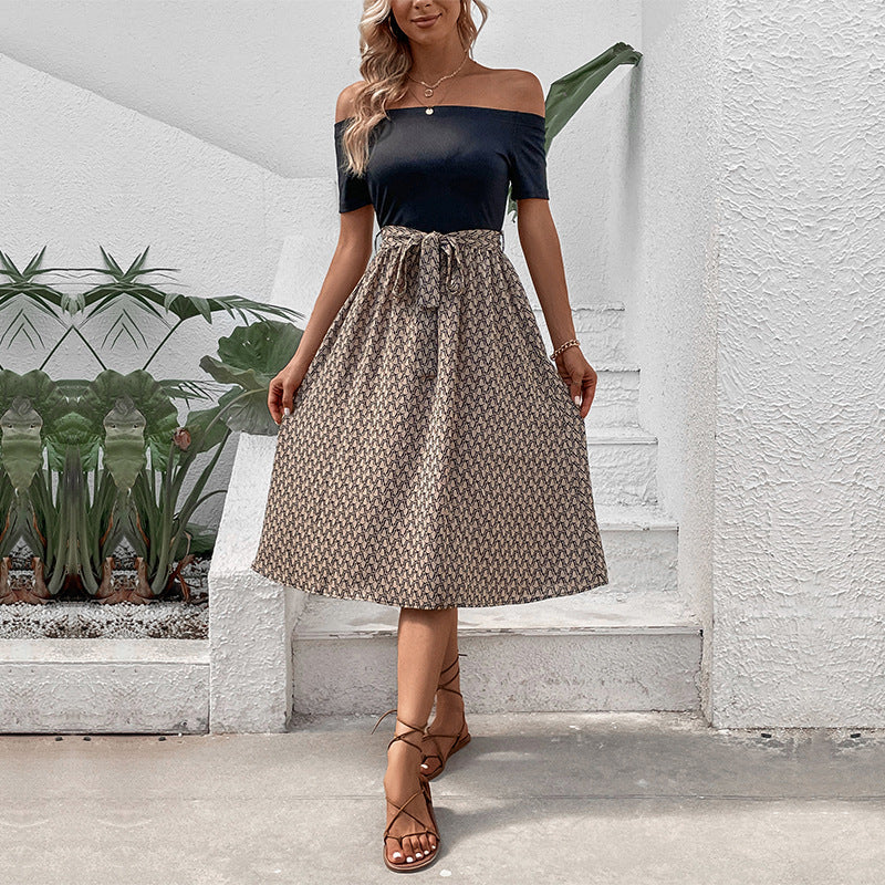 Damen Wickelkleid Tailliert A-Linie Eveloria - Eveloria