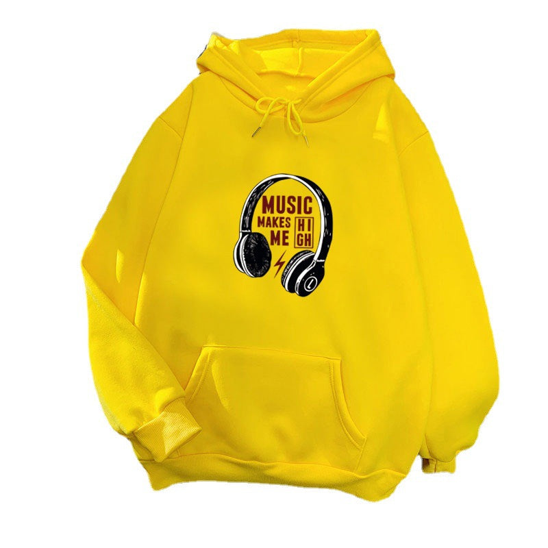 Damen Kapuzenpullover Musik-Design Eveloria
