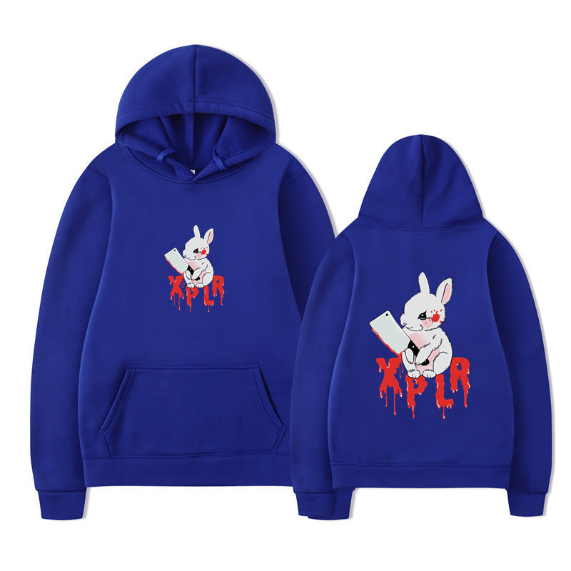 Damen Kapuzensweater Cartoon-Motiv Bequem Eveloria