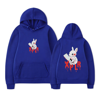 Damen Kapuzensweater Cartoon-Motiv Bequem Eveloria