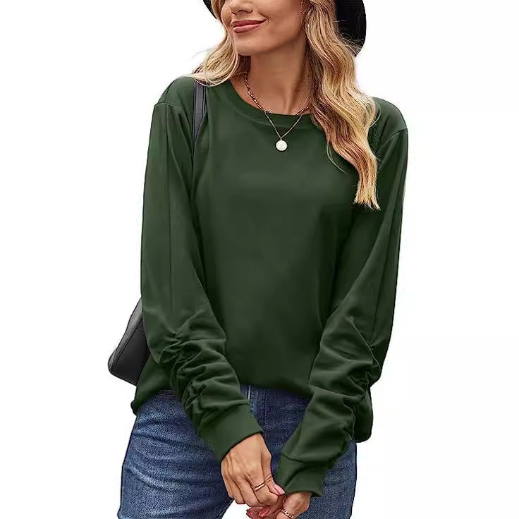 Damen Langarmshirt Weiches Baumwollmix Eveloria