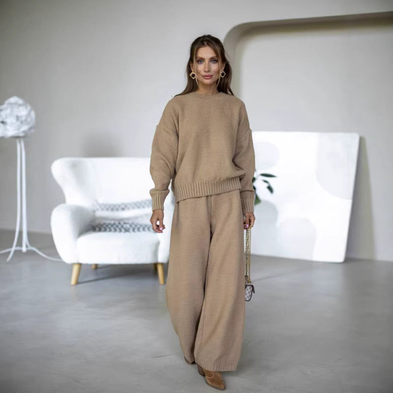 Damen Strickpullover Kuschelig Moderner Schnitt Weite Passform