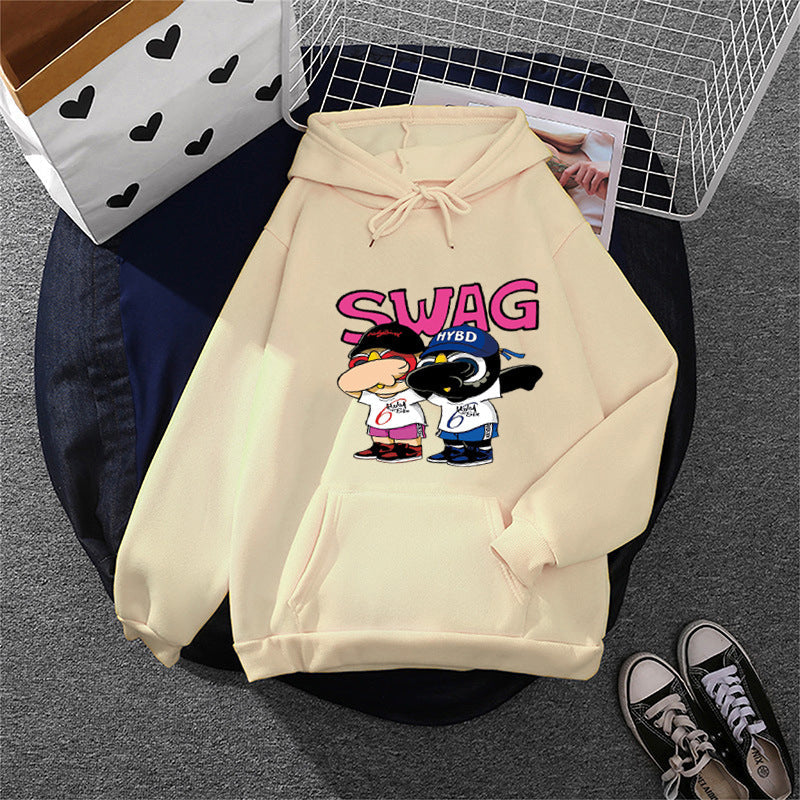 Damen Hoodie Lustiges Cartoon-Design Eveloria