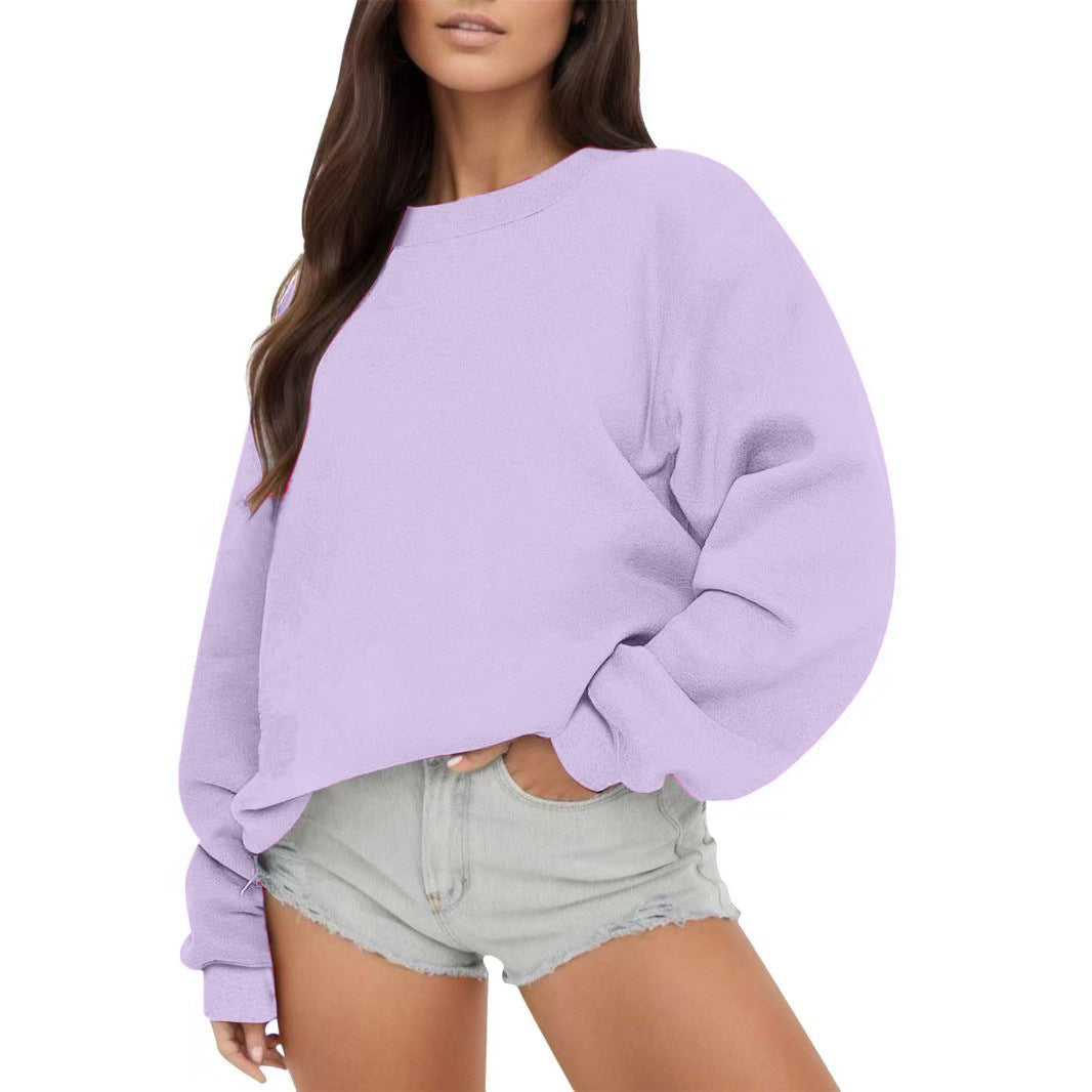 Damen Sweatshirt Lässiger Schnitt Voluminöse Ärmel Eveloria