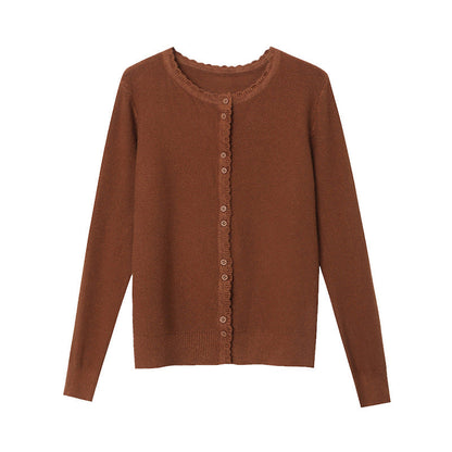 Eveloria Damen Strickjacke Knopfleiste Elegantes Design