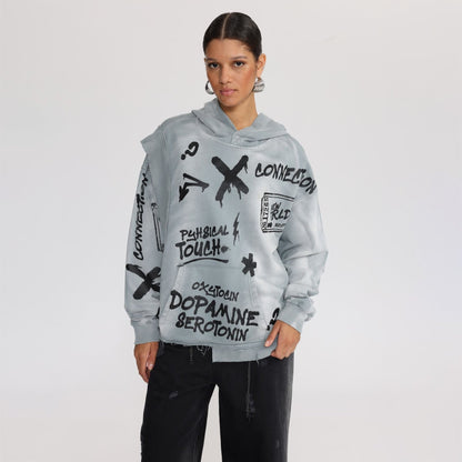Damen Oversized Hoodie Eveloria Großgeschnitten