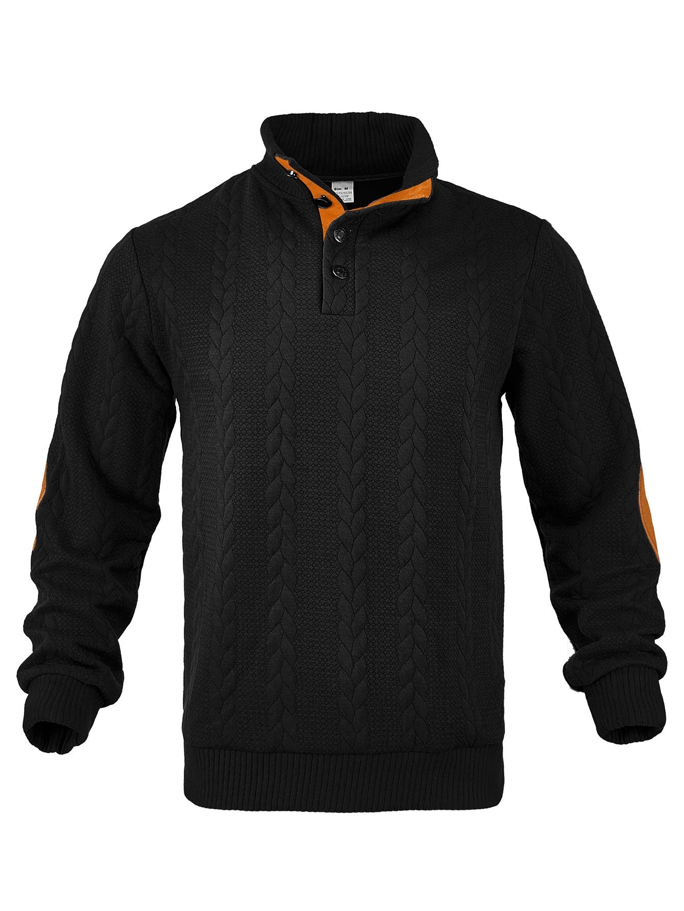 Herren Strickpullover Hoher Kragen Muster