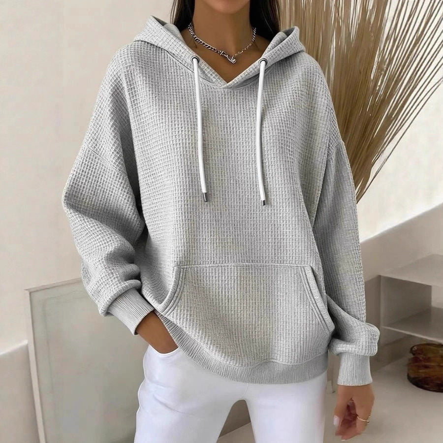 Damen Kapuzenpullover Strukturiertes Gewebe Eveloria