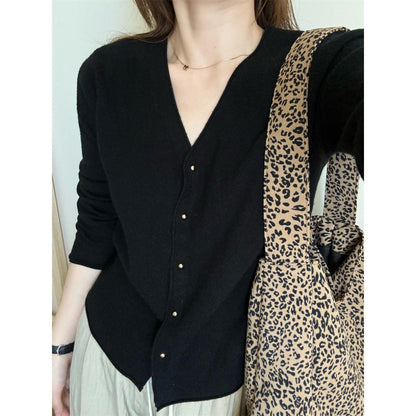Damen Feinstrickjacke Knopfleiste Eveloria