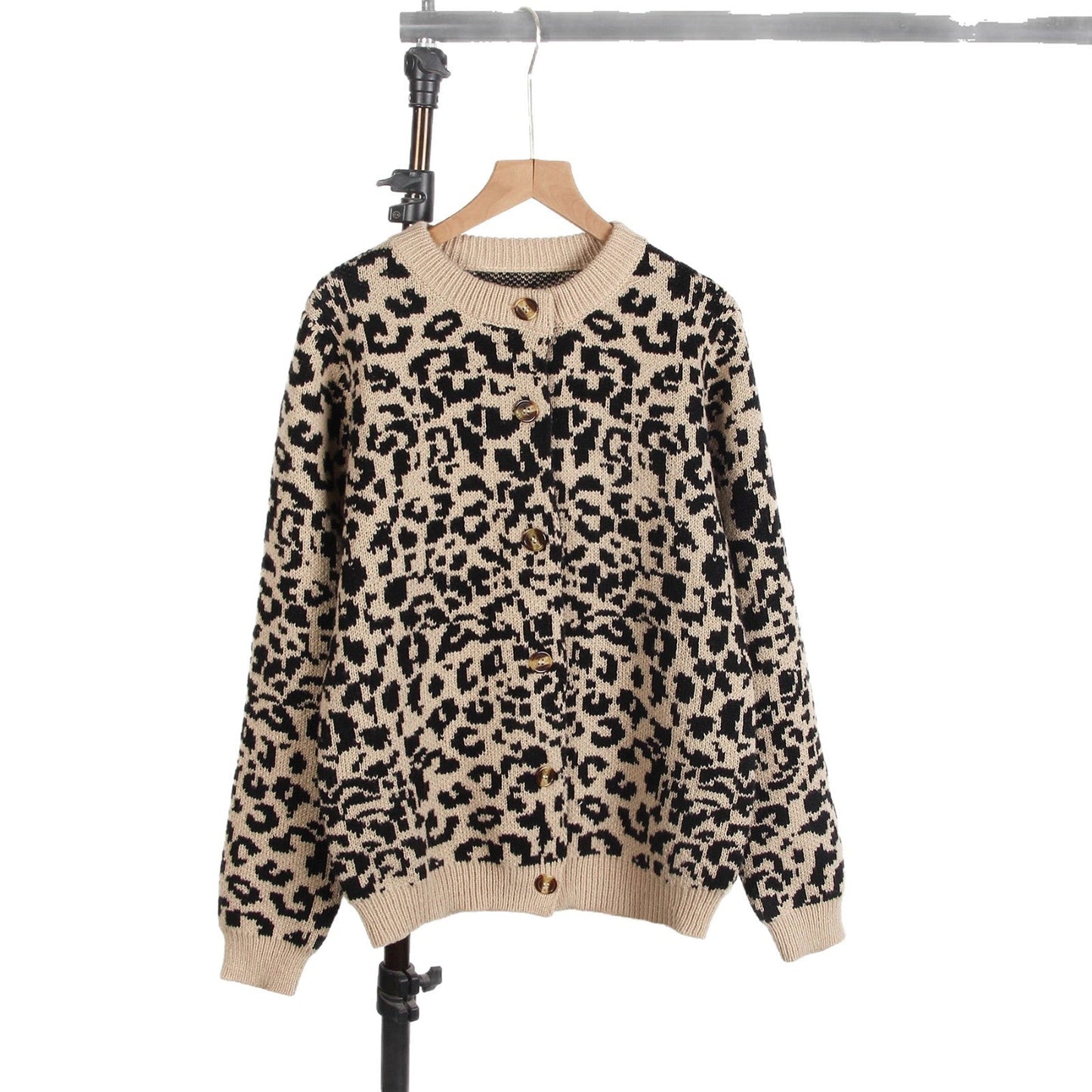 Damen Pullover Tierprint Lässig Eveloria