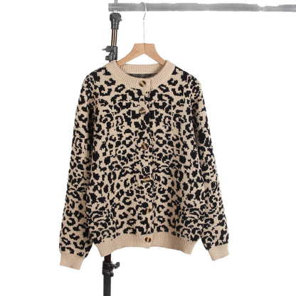 Damen Pullover Tierprint Lässig Eveloria