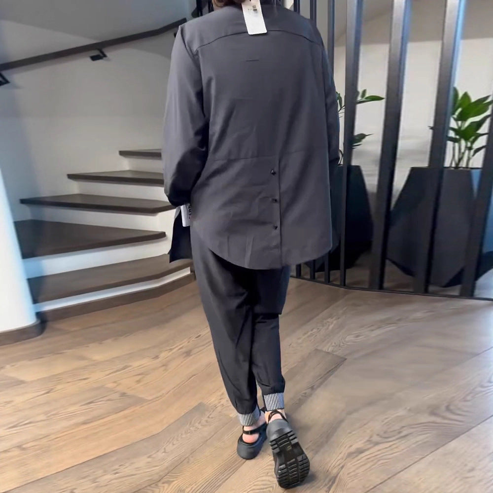 Damen Zweiteiliger Anzug mit Bluse und Hose Eveloria