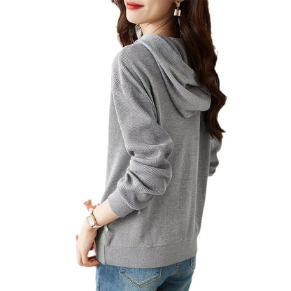 Damen Hoodie Strukturiertes Design Eveloria