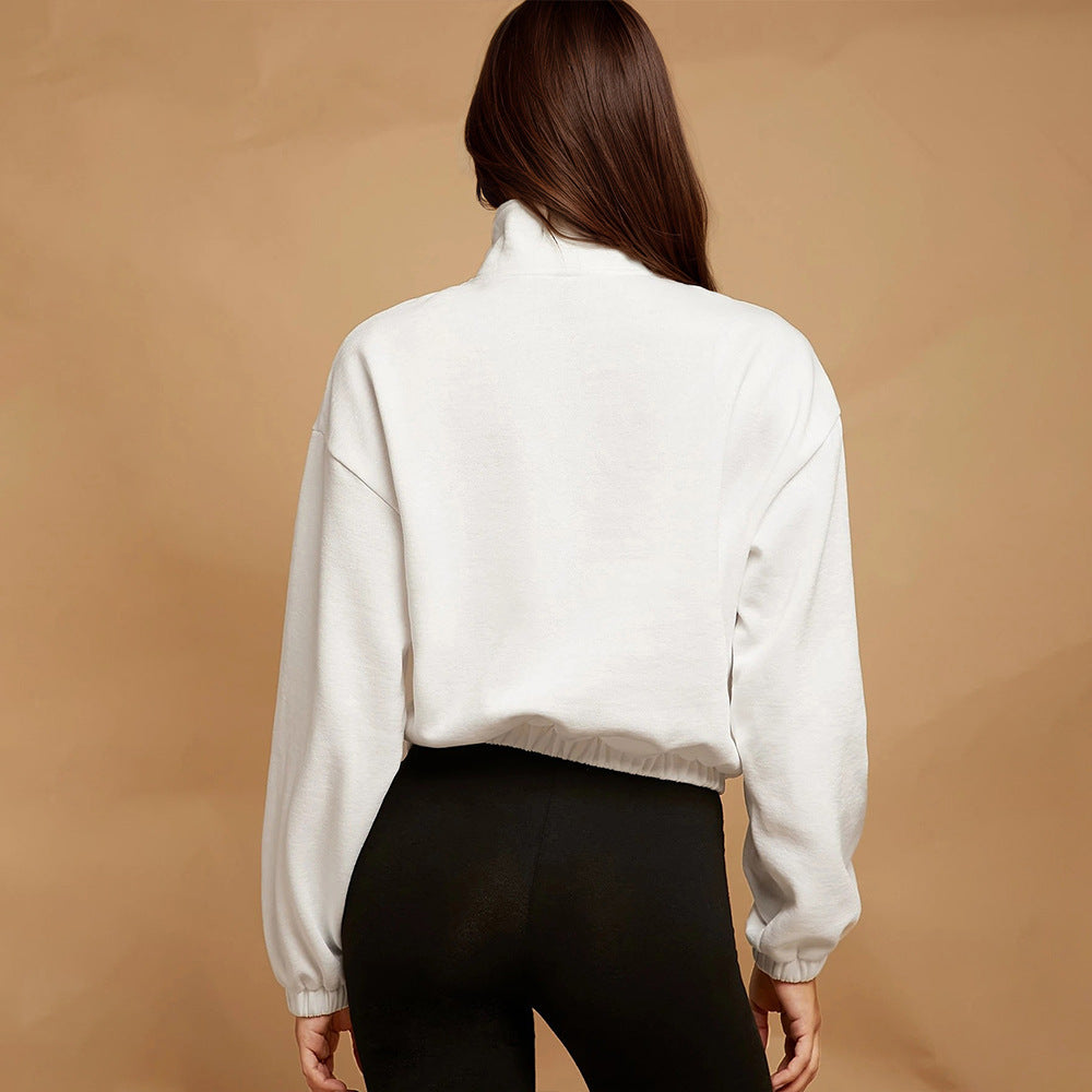 Damen Hoodie Lässig Kängurutasche Elastischer Saum Eveloria