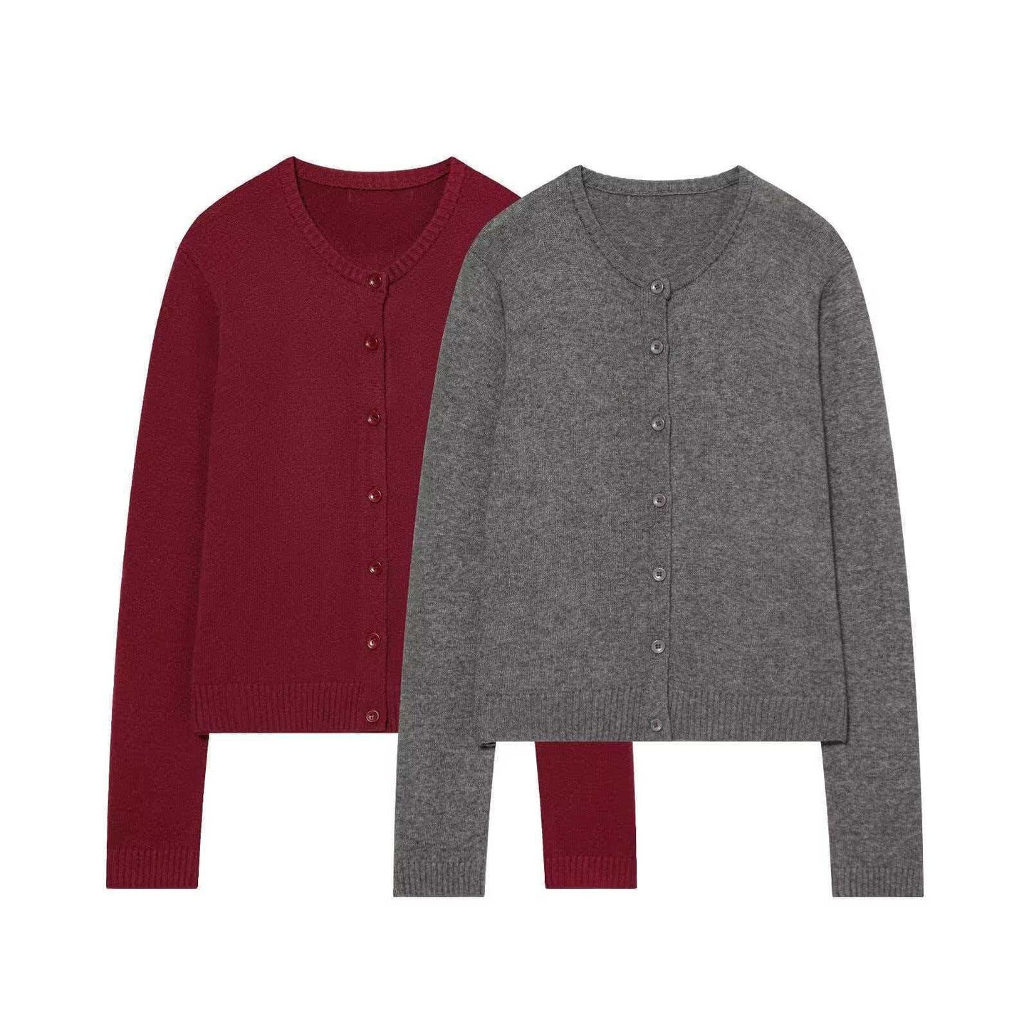 Damen Klassische Strickjacke Knopfverschluss Eveloria