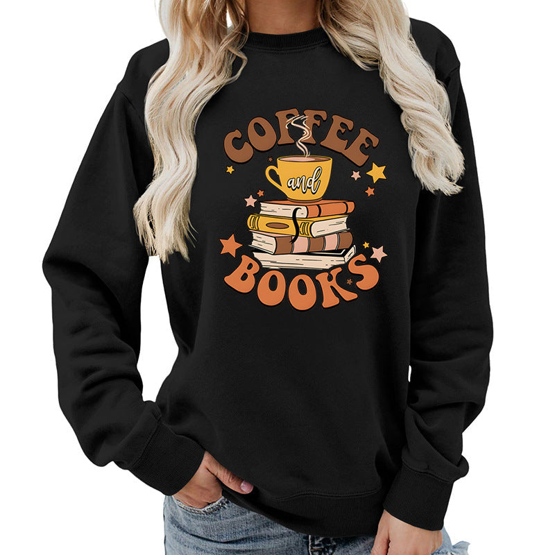 Damen Sweatshirt Kaffeebuch-Design Eveloria