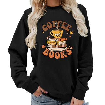 Damen Sweatshirt Kaffeebuch-Design Eveloria