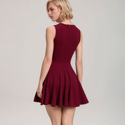 Damen Minikleid Tiefes Dekolleté Bindeband