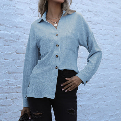 Damen Hemdbluse Lässig Eveloria